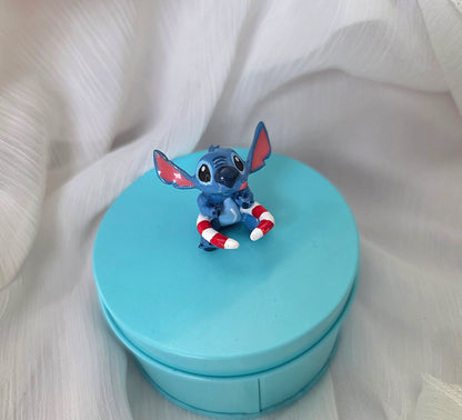 Pendiente de oreja Ohana azul