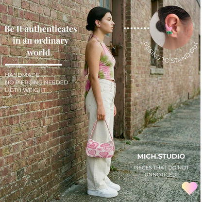Pink Star Ear Cuff