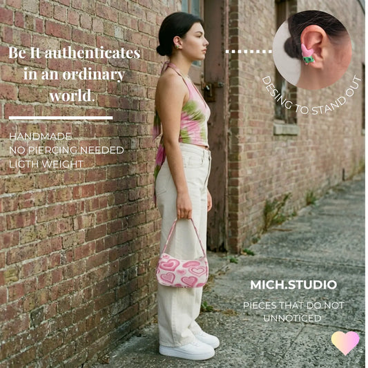 Pink Star Ear Cuff