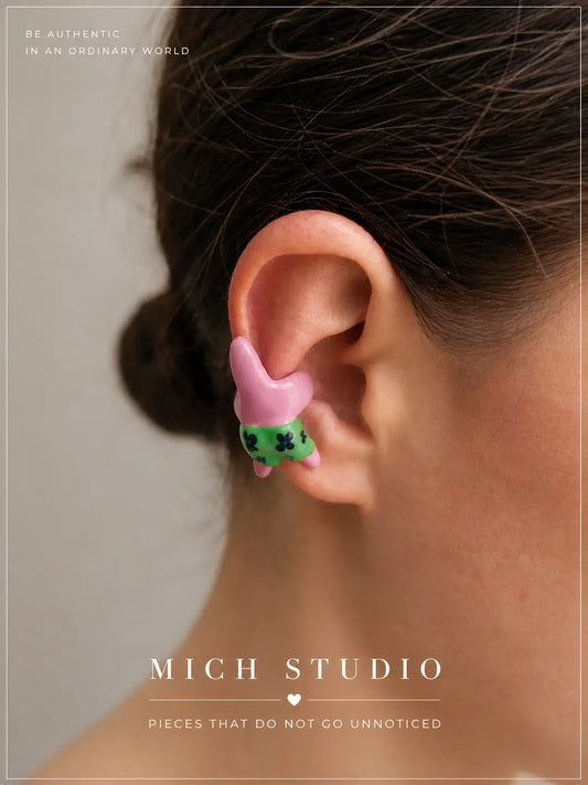 Pink Star Ear Cuff