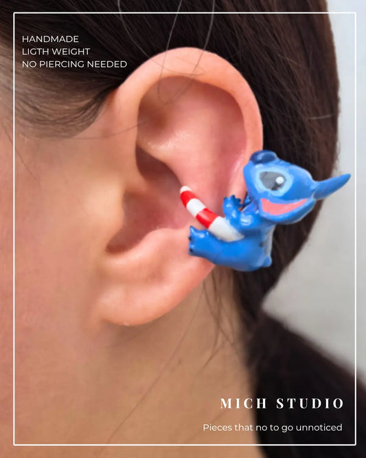 Blue Ohana Ear Cuff
